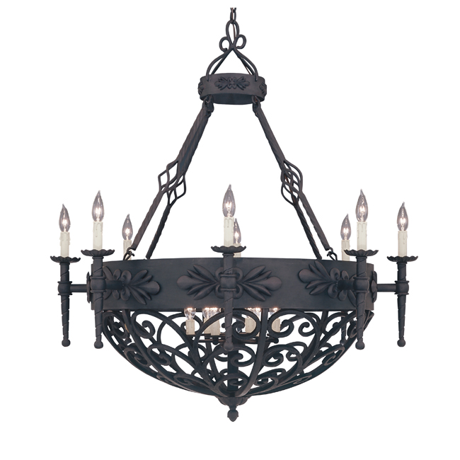 rustic chandelier fixture