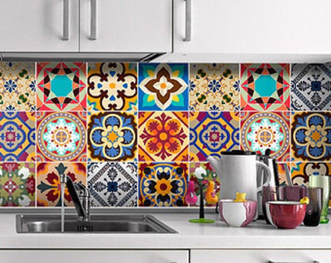 painted talavera tiles from Mexico