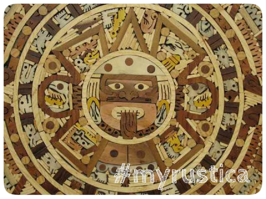 rustic home accent wall aztec calendars