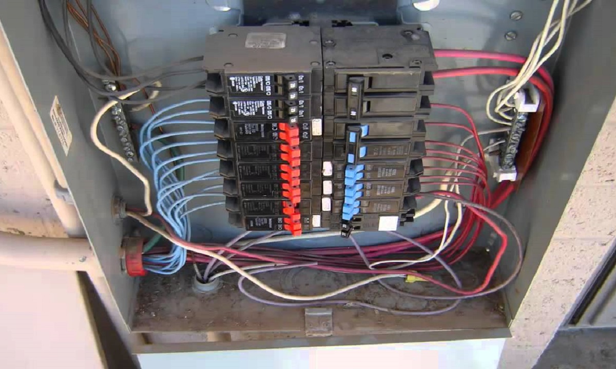 residential home electric panel view
