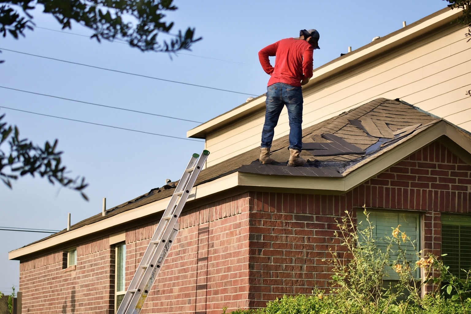 Repairing hail damage to the roof