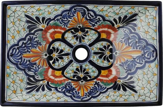 mexican bathroom sinks painted by hand in dolores hidalgo