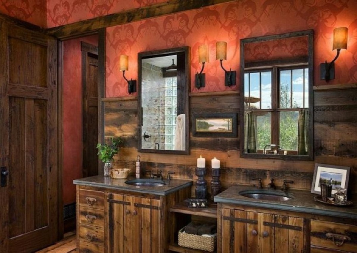 rustic faucets for a kitchen and bathroom